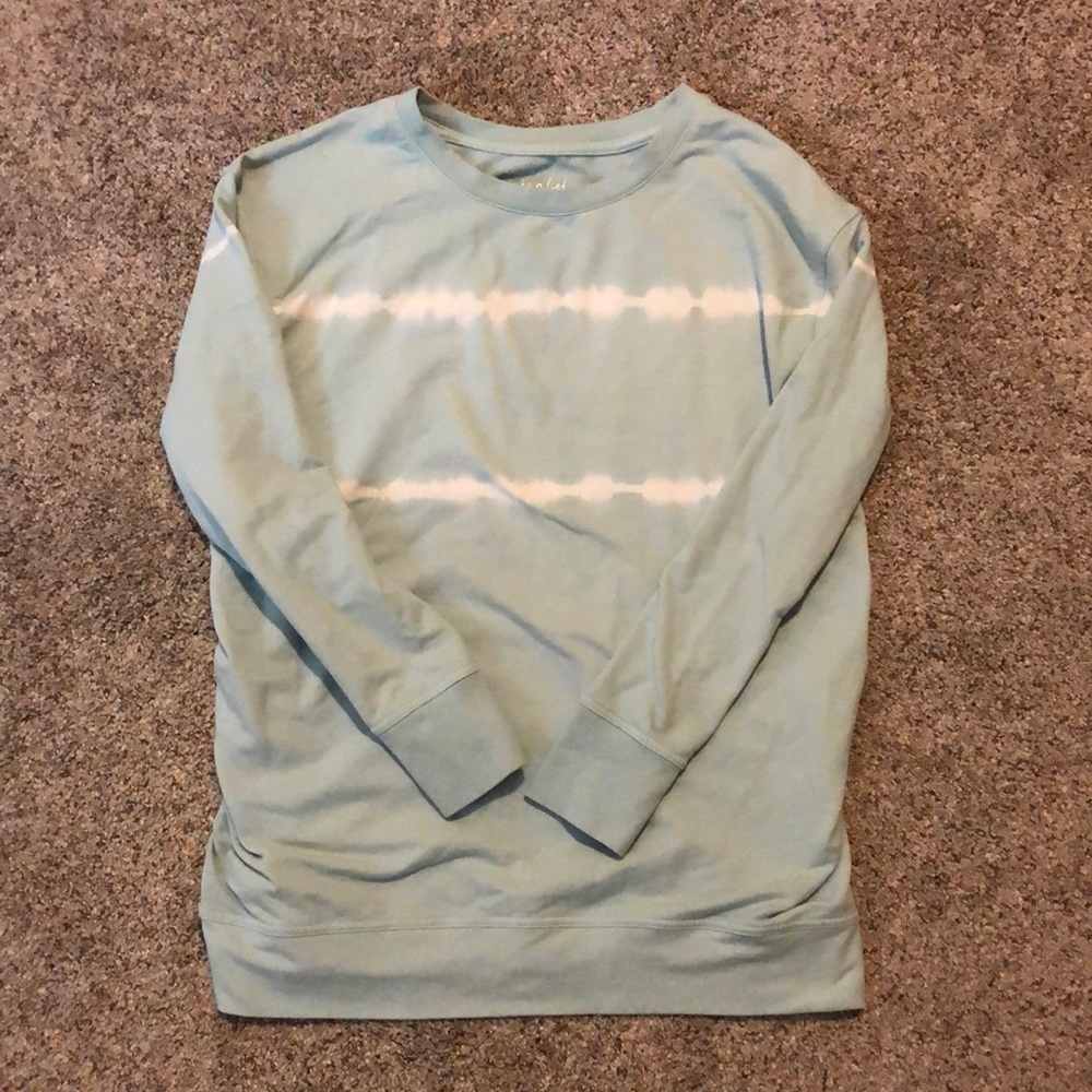 Isabel Maternity light blue crew neck sweatshirt
